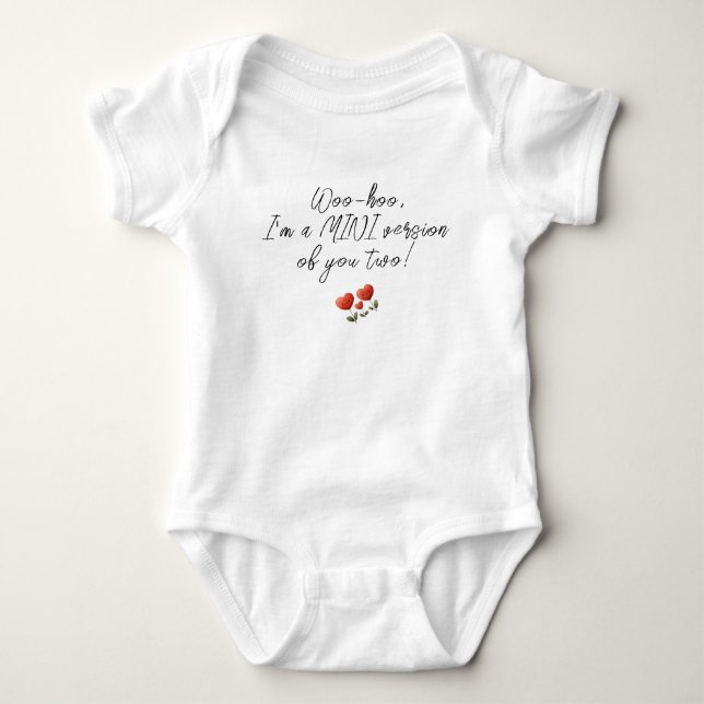 Mini Version Of You Two, Funny Unisex  T Shirt (Framsida)