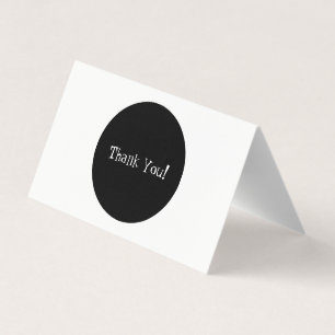 Mini-vikat Classy Black and White Tack-kort Kort