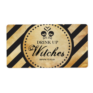 Mini Vin-etiketten Goth Bachelorette-partiets favö Fraktsedel