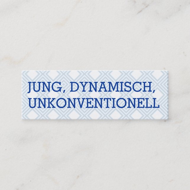 Mini Visitenkarten Visitkort (Framsida)