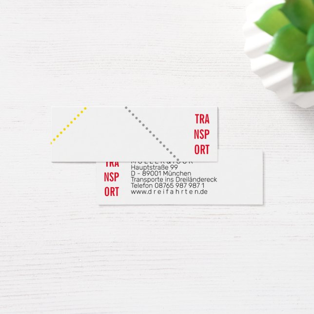 Mini visitkort för kurirförare  (Skivbord)