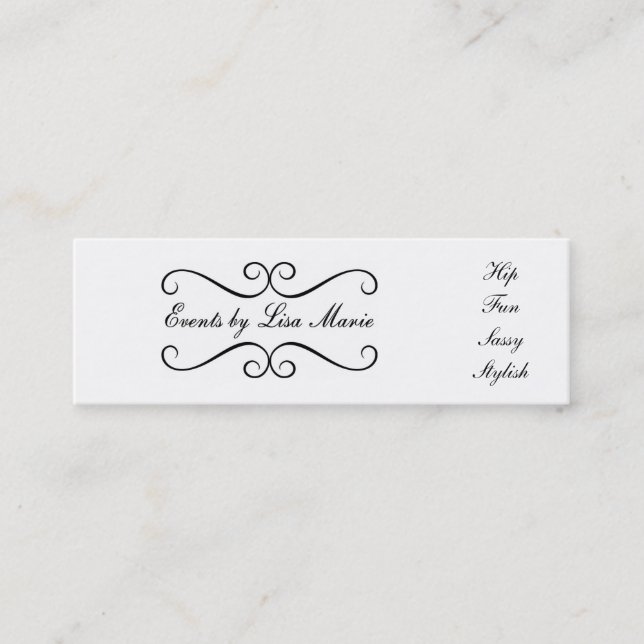 Mini- visitkortar mini visitkort (Framsida)