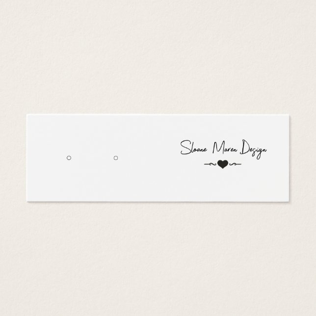 Mini-Visning för anpassningsbar Elegant efter regi Litet Visitkort (Framsidan)