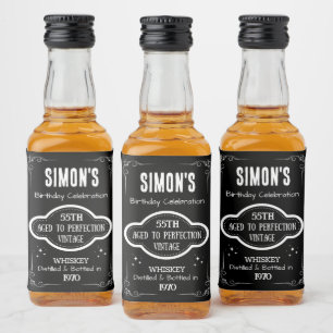 Mini Whiskey Botlle-etikett - Vintage Liquor-etike Spritflaskor Etikett