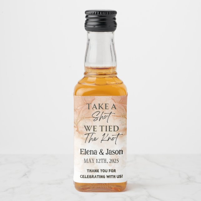 Mini Whiskeyflaska Etikett - Brännvinsetikett - Br (Framsida)
