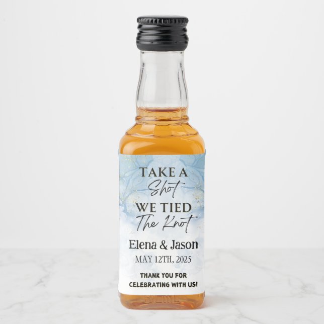 Mini Whiskeyflaska Etikett - Brännvinsetikett - Br (Framsida)
