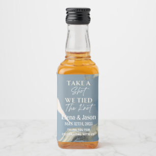 Mini Whiskeyflaska Etikett - Spritetikett - Bröllo