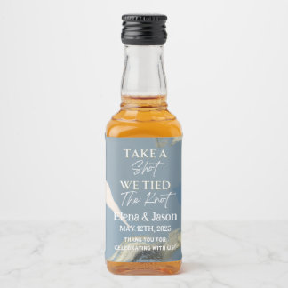 Mini Whiskeyflaska Etikett - Spritetikett - Bröllo