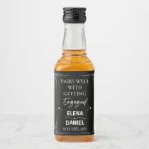 Mini Whiskeyflaska Etikett - Spritetikett - ENGAGE