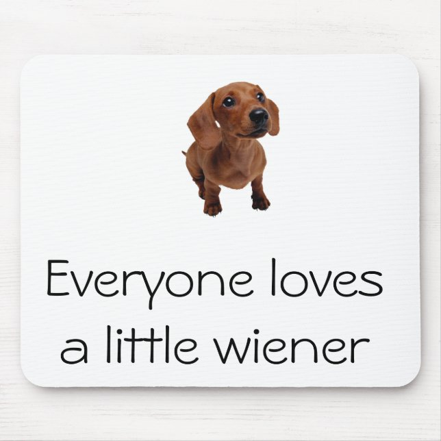 Mini- Wiener" Mousepad för tax "lite Musmatta (Framsidan)