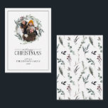 Mini Winter botaniskt andetag Foder till God jul Anteckningskort<br><div class="desc">Tittar du ett vackert, enkelt och elegant helgdag-kort? Titta bara på mini Winter Botanical Wandecal Photo God jul Note Card! Detta häpnadsväckande 3, 5 x 2, 5-kort har en modern och vinter-grön krans som dekoreras med mörken svart, röd och desaturerad vinter-botaniska gröntar, som omger ditt foto. "God jul är skriven...</div>