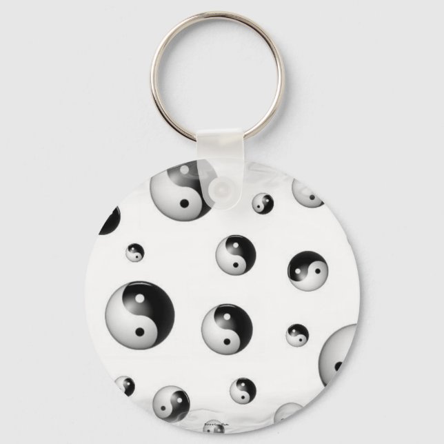 Mini Yin Yang Keychain Nyckelring (Framsida)