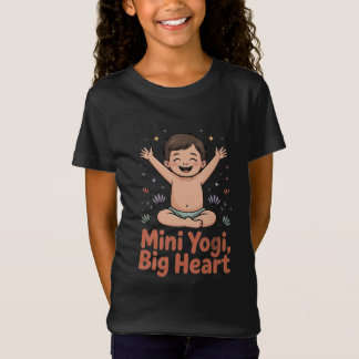 Mini yoga big heart t shirt