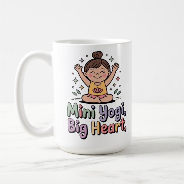 Mini yogi stort hjärta kaffemugg (Vänster)