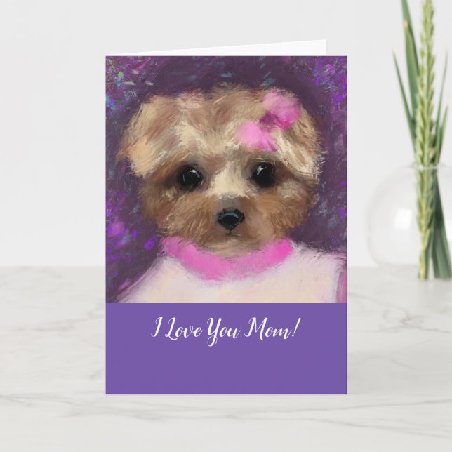 MINI YORKIE POO   KORT (Framsida)