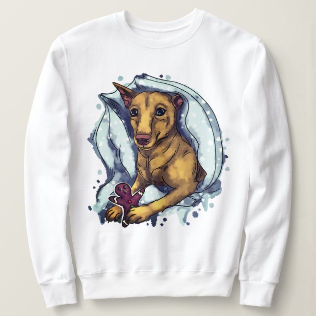 Miniatur Pinscher och gingerbröd T Shirt (Design framsida)