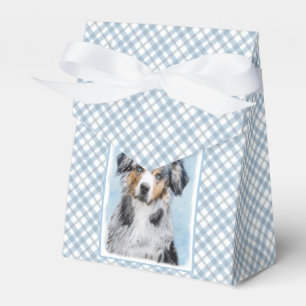 Miniature American Shepherd Painting - Hund Art Presentaskar