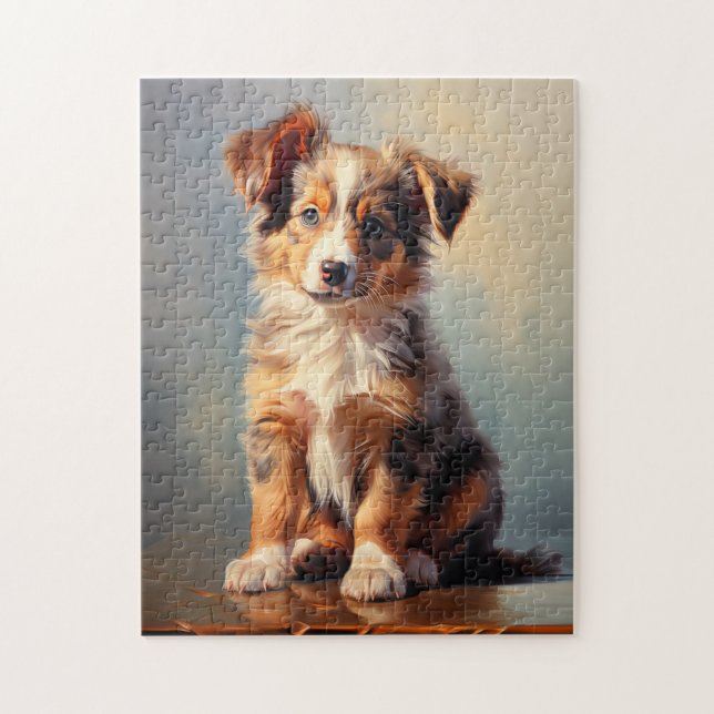 Miniature American Shepherd Pussel (Vertikal)