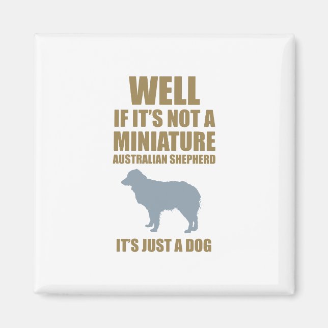 Miniature Australian shepherd Magnet (Framsidan)