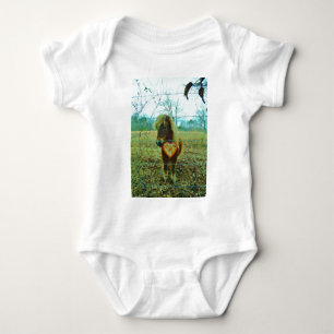 Miniature Brown horse Valentine Heart T-shirt