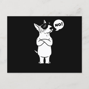 Miniature Bull Terrier Hund Vykort