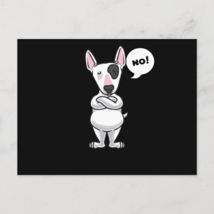 Miniature Bull Terrier Hund Vykort