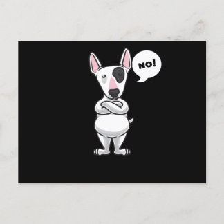 Miniature Bull Terrier Hund Vykort