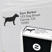 Miniature Bull Terrier Silhouette Returadress