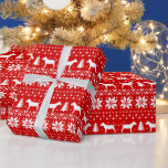 Miniature Bull Terrier Silhouettes Hundar jul Presentpapper<br><div class="desc">Miniature Bull Terriers jul Gift Wrap. Jultröjan stil mönster med rött och vitt sticka med miniBull silhouettes. Öka någons helgdag med en speciell gåva inslagen i den här söta "Bulls Terriers"-papper. Kolla in Jenns Doodle World om du vill ha ännu mer festlig julafton-presentfigursättning för älskare av många hundraser.</div>