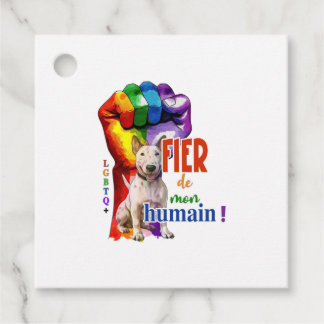 Miniature Bullskräcker hund Gåvor Etiketter