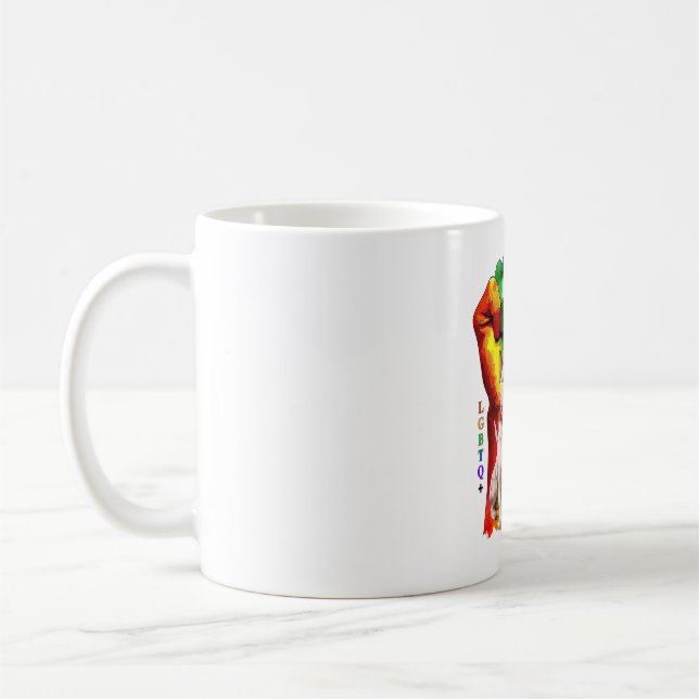 Miniature Bullskräcker hund Kaffemugg (Vänster)