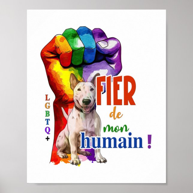Miniature Bullskräcker hund Poster (Framsidan)