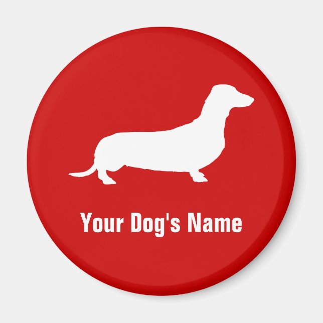 Miniature Dachshund ミ ニ チ ュ ア ・ ダ budgivningsår Magnet (Framsidan)