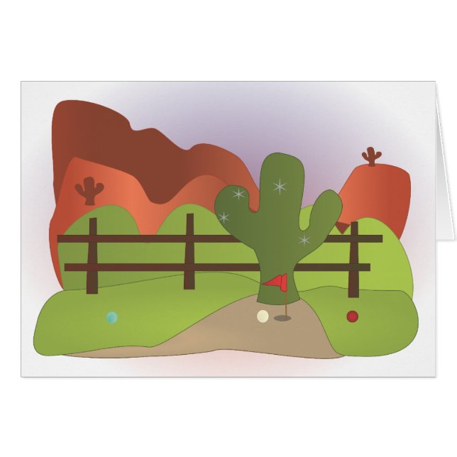 Miniature Golf Course Hål nr 17 OBS Kort (Framsidan Horizontal)