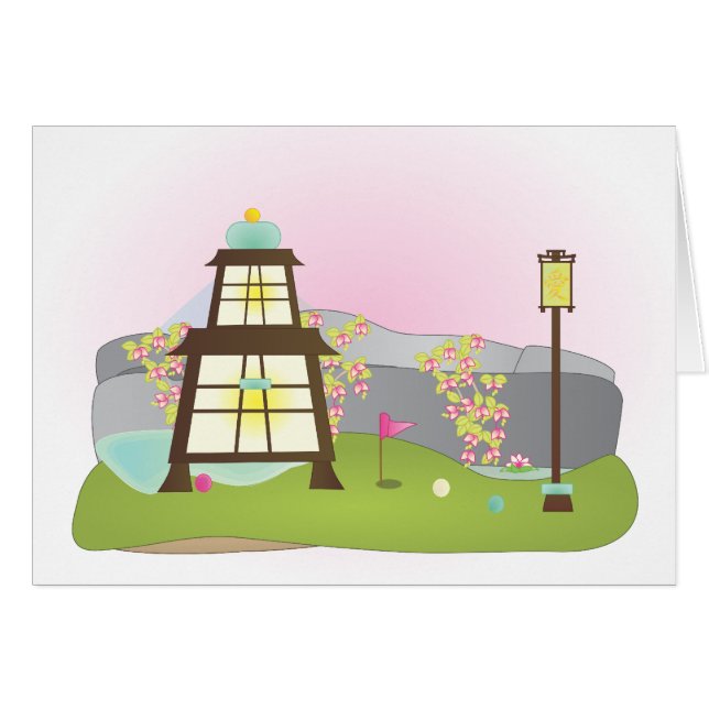 Miniature Golf Course Hål nr 6 OBS Kort (Framsidan Horizontal)