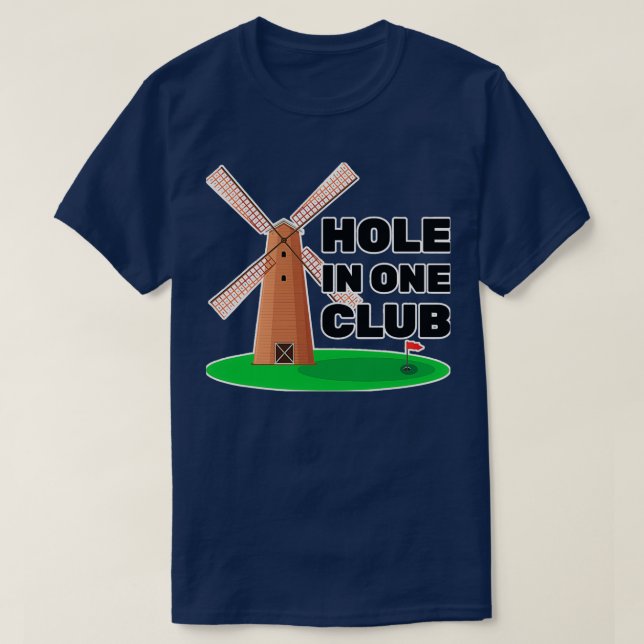 Miniature Golf Hole In One Club Golfer T Shirt (Design framsida)