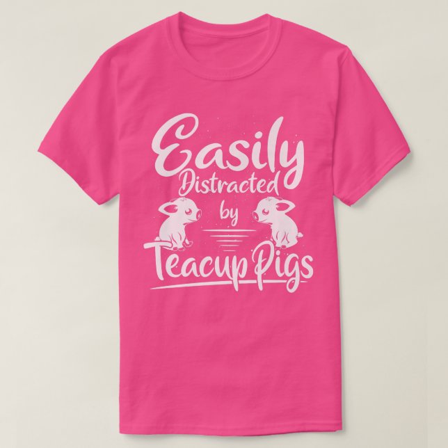 Miniature Grisar Easily Distrated Tekopp Grisar Pr T Shirt (Design framsida)