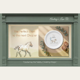 Miniature Horse Birthday Paper Plates