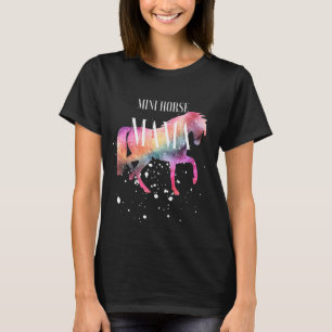 Miniature Horse Mamma Galaxy Mini Horse Girl Eques T Shirt