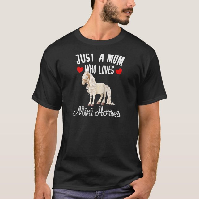 Miniature Horse Mini Mamma Horse Shirt Pet Horse R T (Framsida)