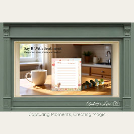 Miniature Horse Storybook Valentine’s Day Script Anteckningsblock