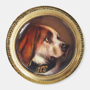 MINIATURE HUND PORTRÄTT Bloodhound Magnet