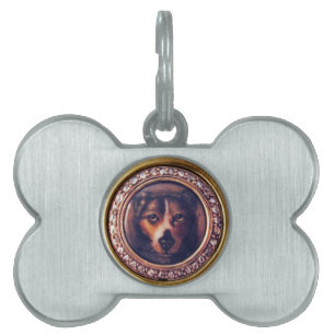 MINIATURE HUND PORTRÄTT Pincher ID-bricka Husdjur