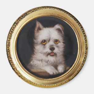 MINIATURE HUND Väster Highland White Terrier Magnet