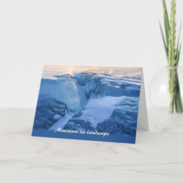 Miniature ice liggande CC0718 Greeting Card Kort (Framsida)