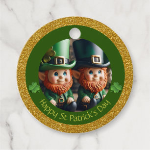 Miniature Leprechaun St patrick's day tack RFT Gåvor Etiketter