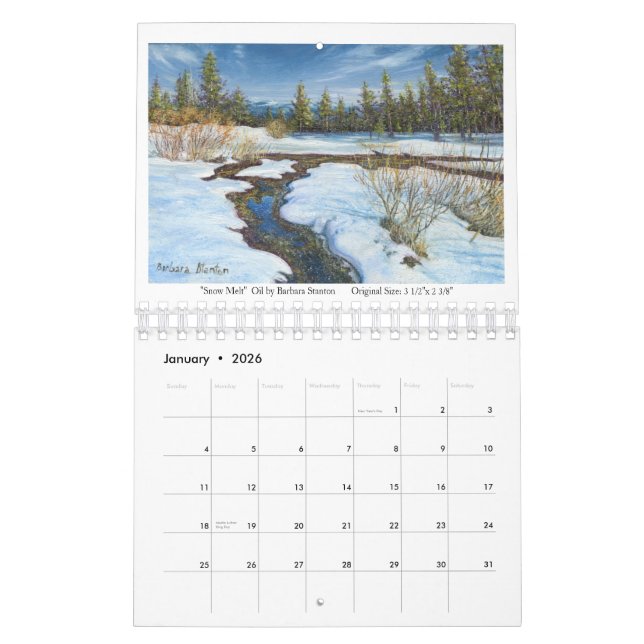 Miniature Paintings av Barbara Stanton Calender Kalender (Jan 2026)