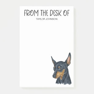 Miniature Pinscher Älskare Post-it Block