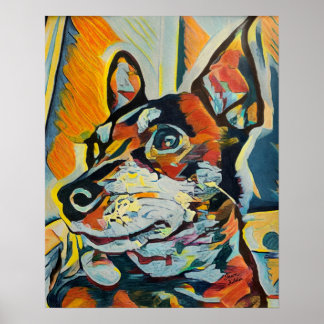 Miniature Pinscher Anpassningsbar Art Poster