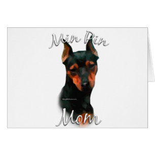 Miniature Pinscher (blk) Mamma 2 Hälsningskort